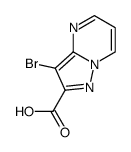 3-Bromopyrazolo[1,5-a]pyrimidine-2-carboxylic acid结构式