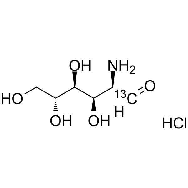 Glucosamine-13C hydrochloride Structure
