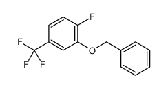 1-FLUORO-2-(PHENYLMETHOXY)-4-(TRIFLUOROMETHYL)BENZENE Structure