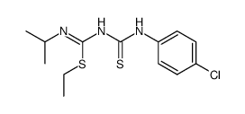 S-ethyl-N-(4-chloro-phenylthiocarbamoyl)-N'-isopropyl-isothiourea Structure