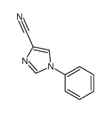 1-苯基-1H-咪唑-4-甲腈结构式