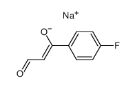p-Fluoro-benzoylacetaldehyde sodium salt Structure