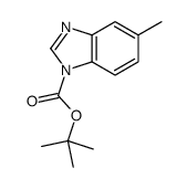 5-甲基-1H-苯并咪唑-1-羧酸,1,1-二甲基乙酯结构式