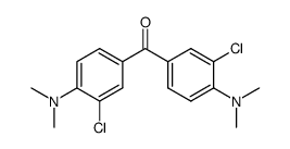 3,3'-dichloro-4,4'-bis(dimethylamino)-benzophenone Structure