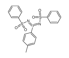 N,N'-(p-tolyl-l5-iodanediylidene)dibenzenesulfonamide结构式
