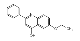 6-乙氧基-2-苯基-4-羟基喹啉结构式
