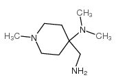4-(氨基甲基)-n,n,1-三甲基哌啶-4-胺结构式