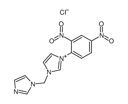 chlorure d'(imidazol-1-yl methyl)-1 (dinitro-2,4 phenyl)-3 imidazolium Structure