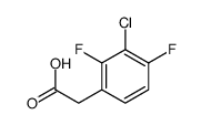 3-chloro-2,4-difluorophenylacetic acid Structure