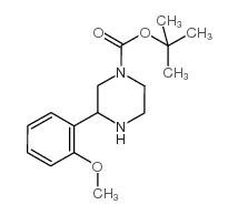 3-(2-甲氧基苯基)-哌嗪-1-羧酸叔丁酯结构式