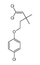 1-chloro-4-(5,5-dichloro-3,3-dimethylpent-4-enoxy)benzene结构式