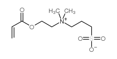 3-[[2-(丙烯酰氧基)乙基]二甲基铵基]丙烷-1-磺酸盐结构式