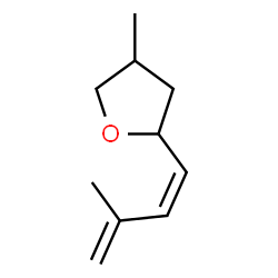 (2R)-Tetrahydro-4β-methyl-2-[(E)-3-methyl-1,3-butadienyl]furan Structure