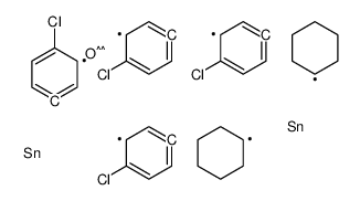 [bis(4-chlorophenyl)-cyclohexylstannyl]oxy-bis(4-chlorophenyl)-cyclohexylstannane结构式