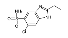 6-chloro-2-ethyl-3H-benzimidazole-5-sulfonamide Structure
