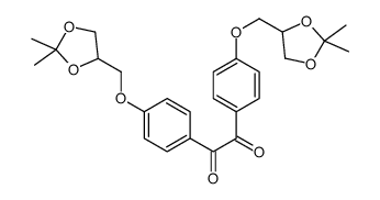 1,2-bis[4-[(2,2-dimethyl-1,3-dioxolan-4-yl)methoxy]phenyl]ethane-1,2-dione结构式