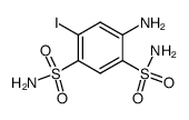4-amino--6-iodo-1,3-benzenedisulfonamide Structure
