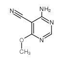 4-氨基-6-甲氧基嘧啶-5-甲腈结构式