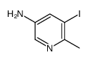 5-碘-6-甲基-吡啶-3-胺结构式