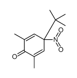 4-tert-butyl-2,6-dimethyl-4-nitrocyclohexa-2,5-dien-1-one结构式