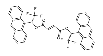 (R,R)-di[1-(9-anthryl)-2,2,2-trifluoroethyl]fumarate结构式