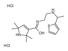 2,2,5,5-tetramethyl-N-[2-(1-thiophen-2-ylethylamino)ethyl]-1H-pyrrole-3-carboxamide,dihydrochloride结构式
