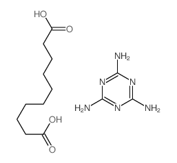 Sebacic acid, compound with 1,3,5-triazine-2,4,6-triamine (1:1) Structure