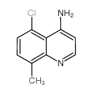 4-氨基-5-氯-8-甲基喹啉结构式