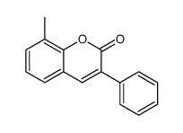 8-methyl-3-phenylchromen-2-one Structure