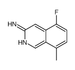 5-FLUORO-8-METHYL-ISOQUINOLIN-3-YLAMINE Structure