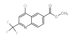 4-氯-2-三氟甲基喹啉-6-甲酸甲酯结构式