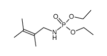 diethyl N-(2,3-dimethyl-2-butenyl)phosphoramidate Structure