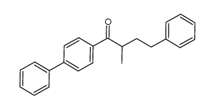 1-biphenyl-4-yl-2-methyl-4-phenyl-butan-1-one结构式