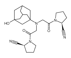 (2S)-1-{[{2[(2S)-2-cyanopyrrolidin-1-yl]-2-oxoethyl}[(3-hydroxytricyclo[3.3.1.1(3,7)]dec-1-yl)amino]]acetyl}pyrrolidine-2-carbonitrile picture