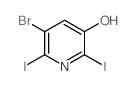 5-Bromo-2,6-diiodopyridin-3-ol Structure