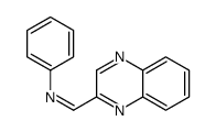 N-phenyl-1-quinoxalin-2-ylmethanimine Structure