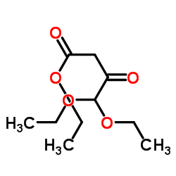 4,4-二乙氧基-3-氧代丁酸乙酯结构式