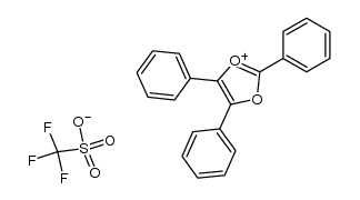 2,4,5-triphenyl-1,3-dioxolium trifluoromethanesulfonate Structure