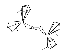 1,4-{(MeCp)2Ti}2Se4结构式