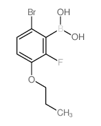 6-Bromo-2-fluoro-3-propoxyphenylboronic acid structure
