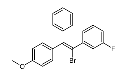 1-[(E)-2-bromo-2-(3-fluorophenyl)-1-phenylethenyl]-4-methoxybenzene Structure