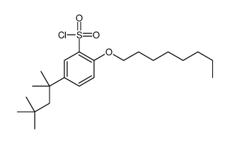 2-Octyloxy-5-(1,1,3,3-tetramethylbutyl)benzenesulfonyl chloride结构式