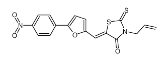 (5E)-3-Allyl-5-{[5-(4-nitrophenyl)-2-furyl]methylene}-2-thioxo-1, 3-thiazolidin-4-one结构式