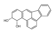 cis-11,12-dihydro-11,12-dihydroxybenzofluoranthene Structure