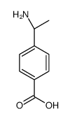(1R)-4-[1-氨基乙基]苯甲酸结构式