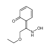 6-[2-ethoxy-1-(hydroxyamino)ethylidene]cyclohexa-2,4-dien-1-one Structure