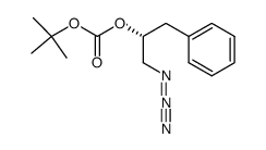 Carbonic acid (R)-1-azidomethyl-2-phenyl-ethyl ester tert-butyl ester Structure