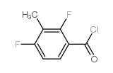2,4-二氟-3-甲基苯甲酰氯结构式
