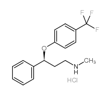 (S)-N-甲基-3-(4-三氟甲基苯氧基)-3-苯基丙基胺盐酸盐结构式