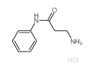Propanamide, 3-amino-N-phenyl-, Monohydrochloride Structure